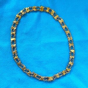 Beautifully crafted 16” Placer Gold Nugget Chain - 21k Gold